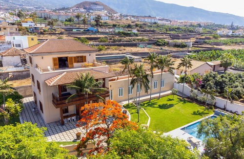 Puerto de la Cruz Maison | Heated pool, banana plantation Puerto Cruz, 360º views