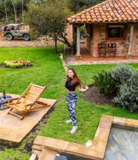 Villa de Leyva Maison | Hermosa cabaña campestre con piscina y lago