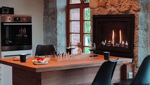 Buhlau Appartement | HexenburgbeiDresden 3 Zimmer Architektengaleriewohnung mit eigener Sauna, 2 Kaminen - Nähe Sächsische Schweiz