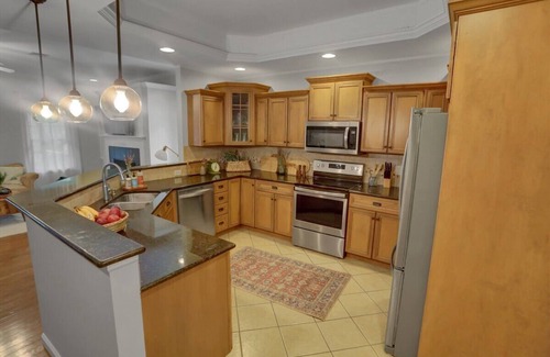 Chambersburg Maison | Historic Creekside Townhome in Chambersburg