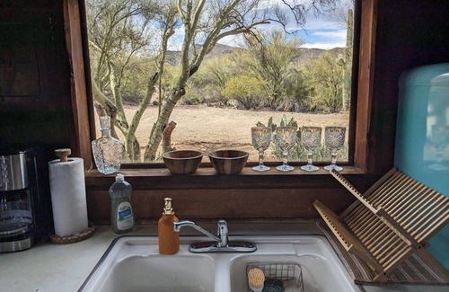 Tucson Cabine | Historic Dude Ranch Rustic Cowboy Cabin Desert Experience