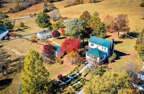 Nellysford Maison | Historic Farm Renovated with Comfort, Mountain Views, Hot Tub, Pond, & Animals!