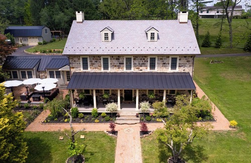 Spring City Maison | Historic luxury Forge mansion estate on the banks of French Creek. Pet friendly