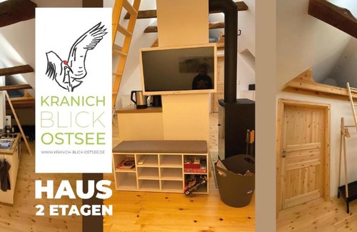 Neu Bartelshagen Maison | Historisches Bauernhaus für 8 Personen mit Luxus und Natur auf 2 Etagen ideal für Familien und Hunde 2500m2 eingezäunt an der Ostsee