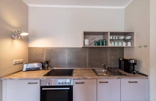 Saal Appartement | Appartement de vacances "Drei" avec jardin partagé et Wi-Fi