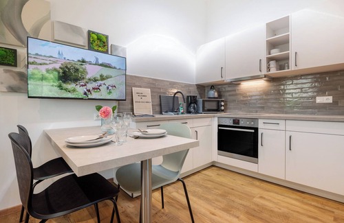 Strohen Appartement | Appartement 'Eichengeflüster Kranichzimmer' avec terrasse partagée, jardin partagé et Wi-Fi