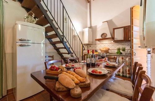 Peccioli Appartement | Appartement de vacances Fabbrica pour 1 - 7 personnes avec 3 chambres à coucher - Maison jumelée