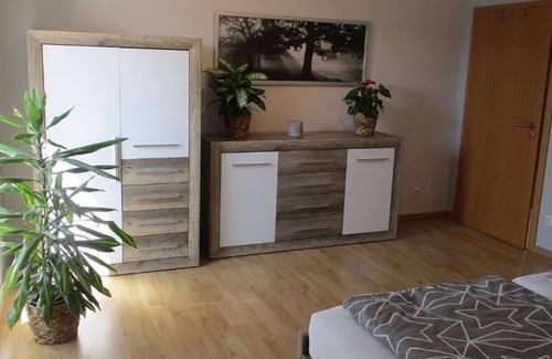 Liebenau Appartement | Holiday Apartment "Fewo 1 - Osterberg" with Private Terrace, Shared Garden & Wi-Fi