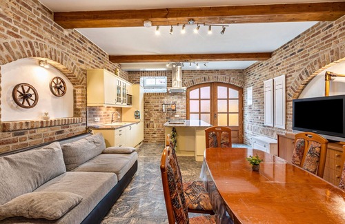 Krostitz Appartement | Appartement 'Ferienwohnung Nr 7 Kutscherstübel' avec jardin partagé et Wi-Fi
