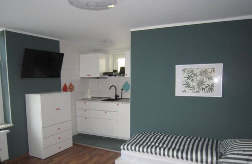 Gartenstadt-Stadtweide Appartement | Apartamento de vacaciones Rostock para 1 persona con 1 dormitorio - Apartamento en casa unifamiliar
