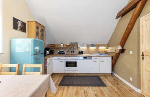 Alt Zeschdorf Appartement | Appartement "Schafstube" avec terrasse partagée, jardin partagé et Wi-Fi