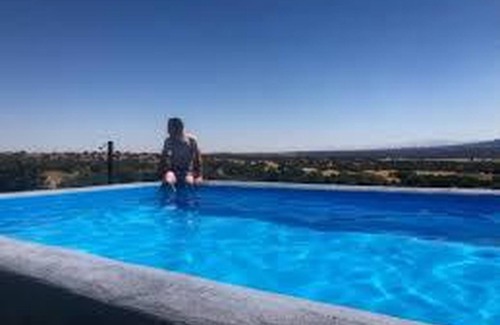 Gallegos de San Vicente Maison | Maison de vacances 'Cincosombreros' avec vue sur la montagne, piscine privée et Wi-Fi