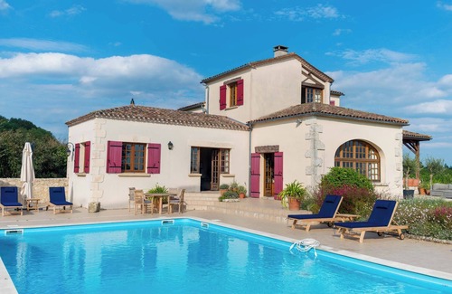 Villeneuve-de-Duras Maison | Maison de vacances 'La Maison' avec piscine chauffée, jardin et Wi-Fi