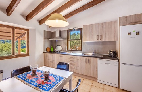 Escorca Maison | Maison de vacances "Ca N'Aina" près de la plage avec vue sur la montagne, climatisation et piscine