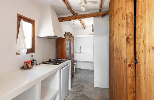 Sant Rafael de Sa Creu Maison | Maison de vacances 'Can March Authentic Finca' avec vue sur les montagnes, Wi-Fi et climatisation