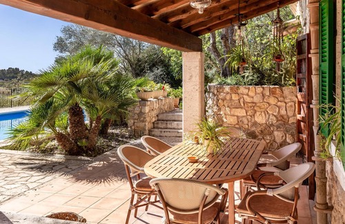 Sineu Villa | Maison de vacances Es Fangar avec vue sur la montagne, piscine et Wi-Fi