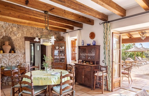 Sineu Villa | Maison de vacances Es Fangar avec vue sur la montagne, piscine et Wi-Fi