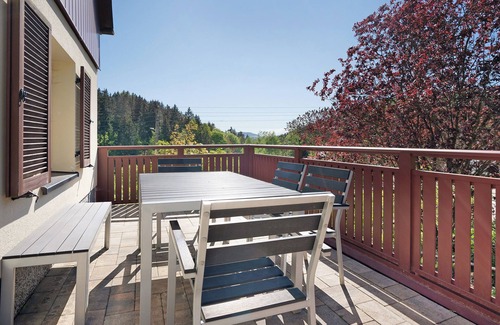 Grossrueckerswalde Maison | Maison de vacances 'Ferienhaus Pöhlbergblick' avec vue sur les montagnes, terrasse privée et Wi-Fi