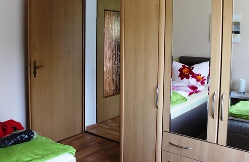 Dissen-Striesow Maison | Holiday home FraDo - holiday home, living room, bedroom, kitchen, shower/toilet and terrace