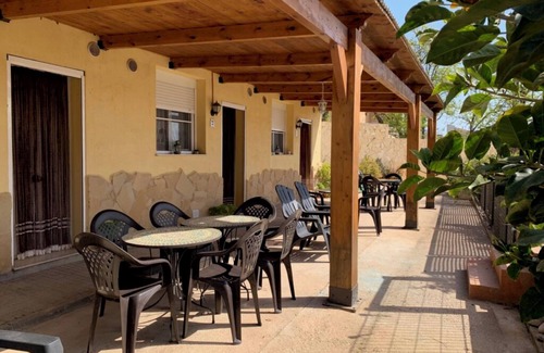 Camarles Maison | Maison de vacances 'Les Casetes Del Mas 2' avec vue sur les montagnes, Wi-Fi et climatisation