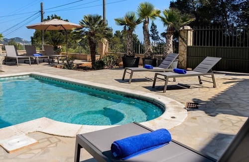 Sant Rafael de Sa Creu Maison | Maison de vacances 'Rafaella' avec piscine privée, Wi-Fi et climatisation
