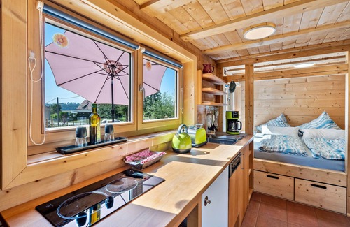 Lommatzsch Maison | Maison de vacances 'Tinyhaus Im Eselgarten' avec terrasse privée, jardin privé et Wi-Fi