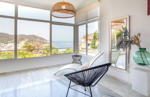 Tossa de Mar Maison | Maison de vacances 'Torre Mirador Azul' avec vue sur la mer, piscine privée et Wi-Fi