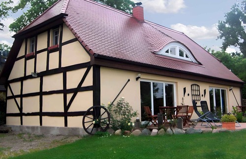 Garz/Rugen Maison | Maison de vacances avec cheminée, terrasse et vue sur la nature