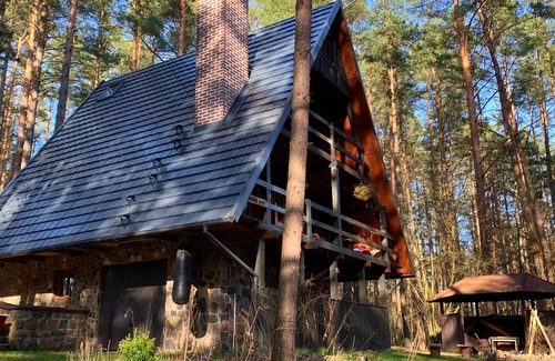 Pasym Maison | Holiday house in Masuria on the lake | in a secluded location, with sauna & rowing boat