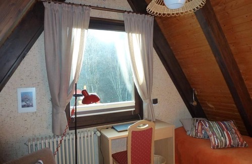 Leinsweiler Maison | Maison de vacances "Rehberg" - chalet, douche, WC, 2 chambres