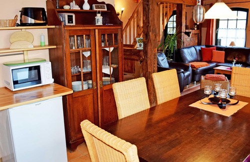 Reinberg Appartement | Maison de vacances avec cheminée à la ferme près de Stahlbrode