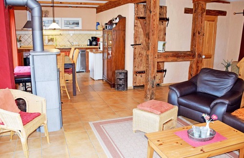 Reinberg Appartement | Maison de vacances avec cheminée à la ferme près de Stahlbrode