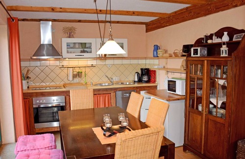 Reinberg Appartement | Maison de vacances avec cheminée à la ferme près de Stahlbrode