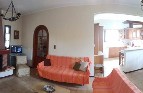 Paralia Porovitsis Maison | Holiday two-floor 133 square meters house with large garden and lemon trees.