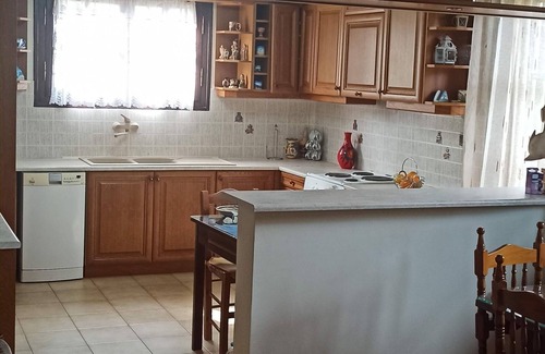 Paralia Porovitsis Maison | Holiday two-floor 133 square meters house with large garden and lemon trees.