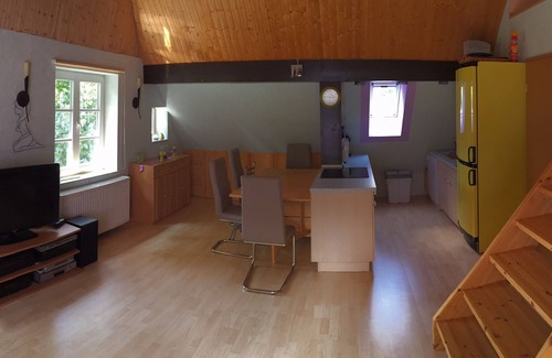 Ivenack Appartement | Vacances sur le lac Ivenacker - confort dans le grenier avec vue sur le parc