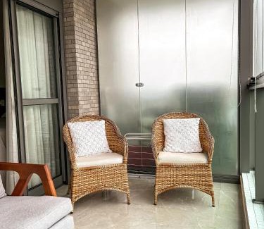 Vila Clais Maison | Home 48 I Apto pé na areia e com Piscina Aquecida em Bertioga