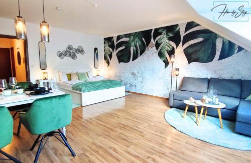 Pasing - Obermenzing Appartement | HOMELY STAY Serenity Greens - Stylisch Studio-Apartment with kitchen - 15 min from Oktoberfest -pet friendly