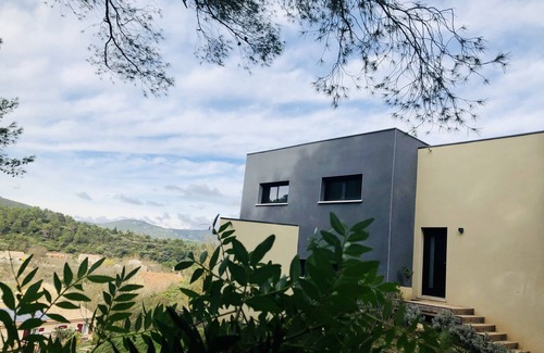 Durban-Corbieres Maison | « Horizon » Gite moderne - Piscine - Vue panoramique