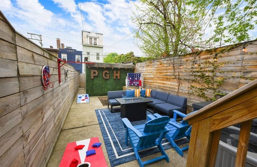 Central Northside Maison | ★HostWise Stays★ Game Lounge | Fire Pit | "Cool Vibes" | Great Location