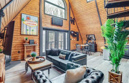Mount Pocahontas Maison | Hot Tub and Fire Pits Albrightsville A-Frame Cabin