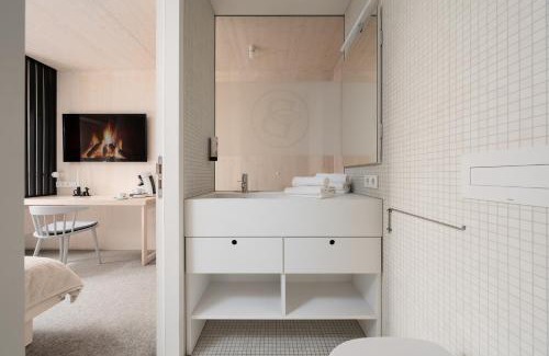 Ludwigsburg Hôtel | Hotel Bergamo Modern & zentral in Ludwigsburg Klimaanlage 3 Min zum Schloss WLAN Frühstück optional besonderes nachhaltiges Stadthotel in moderner Holzbauweise