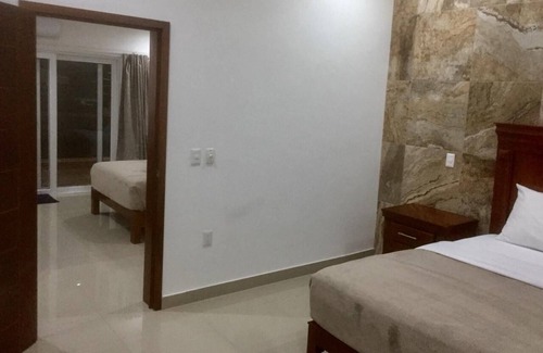 San Blas Hôtel | Hotel Room #6, 2 Queen Beds, Private Bath, Pool & Spa with Hidromassage