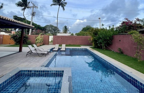 Itacimirim Maison | Maison 6/4 (5suítes air), la piscine, la maison, cuisinier, de la sécurité, 480 m2