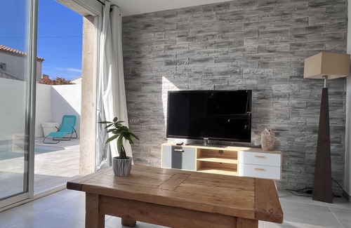 Gruissan Villa | Maison vue mer, climatisée, WIFI, piscine privée, jardin, Gruissan village