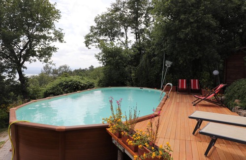 Tuoro sul Trasimeno Villa | Maison avec jardin avec vue superbe panoramique sur le lac trasimeno