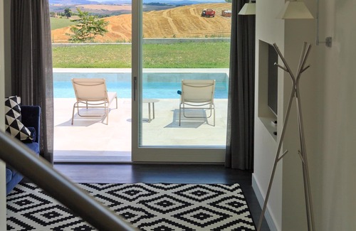 Siena Villa | Maison de rêve Design moderne, piscine et vues spectaculaires sur la campagne siennoise