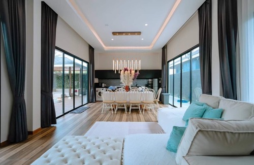 Kao Yai Villa | Villa avec piscine et table de billard à Hua Hin, 3 chambres et 3 salles de bains, près de la plage de Cha-Am