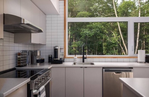 Amherst Chalet De Ski | Hubble Tremblant · Starry Tremblant l Design View Spa Lake Beach