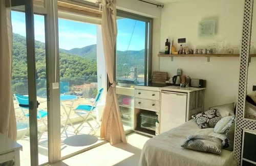 Santa Eulalia del Rio Appartement | Ibiza Beach penthouse studio breathtaking seaviews 8mn walkto Beach